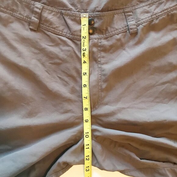 KAVU Gray Cargo Nylon Hiking Hybrid Flat Front Shorts Mens 38 Outdoor Active - Picture 6 of 7